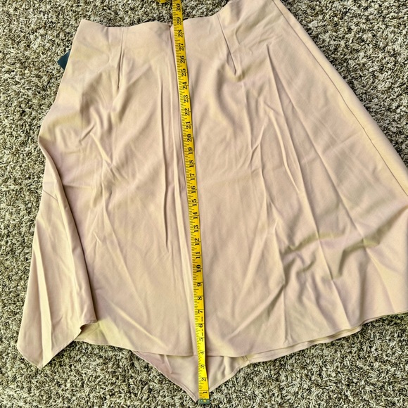 NWT Zara Cape-Like Asymmetric Skirt in Beige Pink Color - Picture 10 of 10